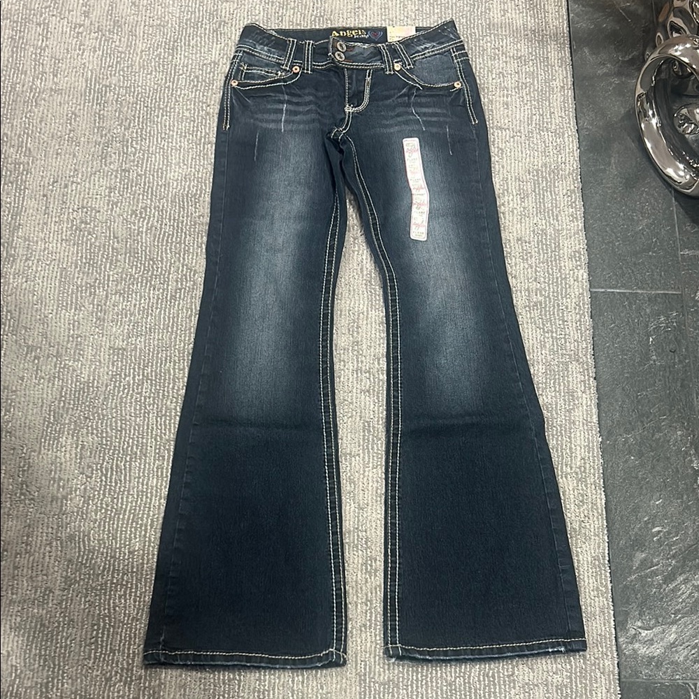 NWT Y2K Angels Flare Wide Leg Jeans